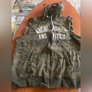 Abercrombie & Fitch Olive Green Hoodie